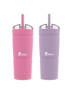 Bubba Envy-S Pink & Lavender 24oz Stainless Steel Tumbler w/ Straw 2 Pack